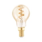 E14 LED bulb 4W P45 2,000K filament amber dimmable