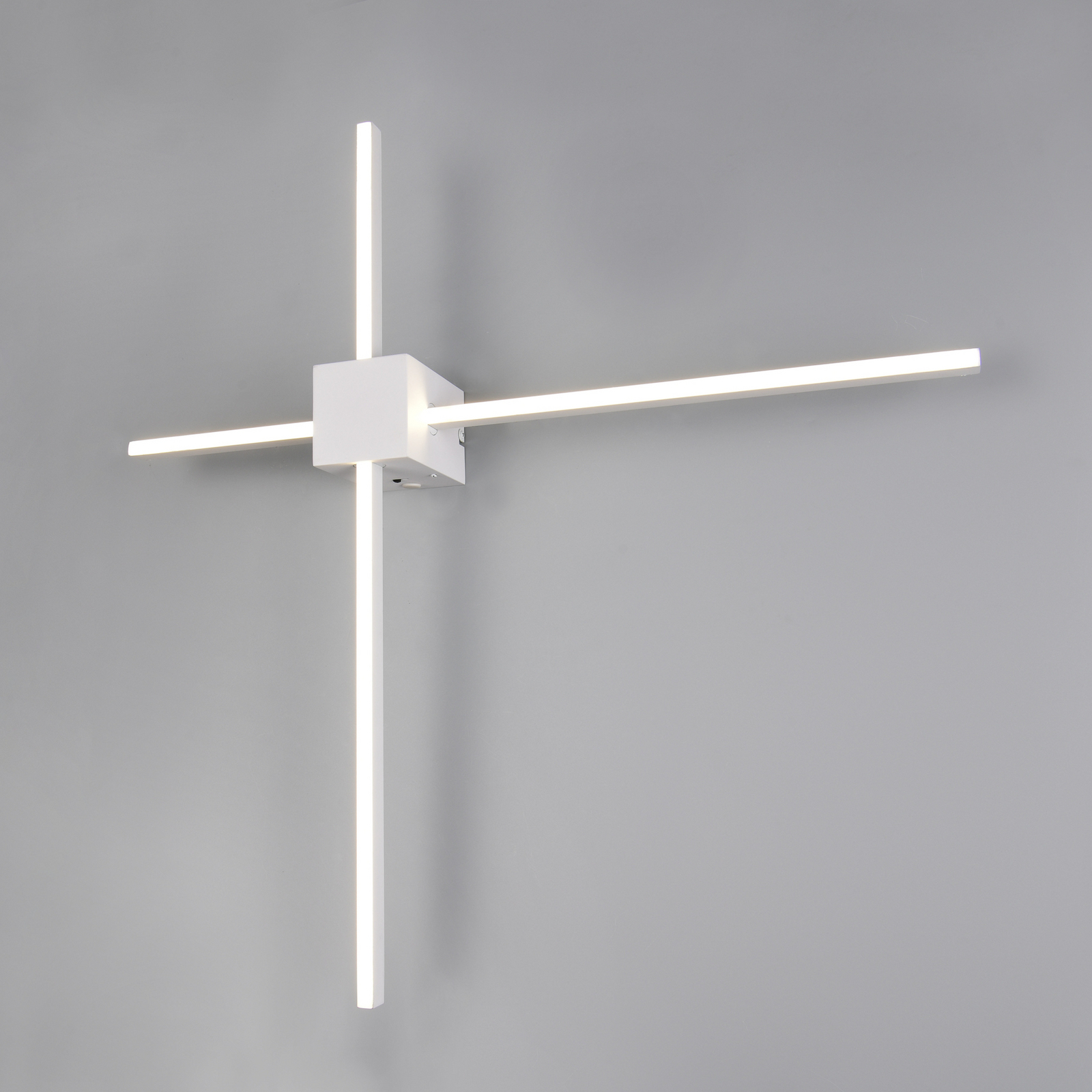 LED-Wandleuchte Cassino, weiß matt, Breite 67 cm, Metall