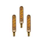 3-pack Bec LED 2W (80lm) Reglabil T19 Golden  E14 - e3light