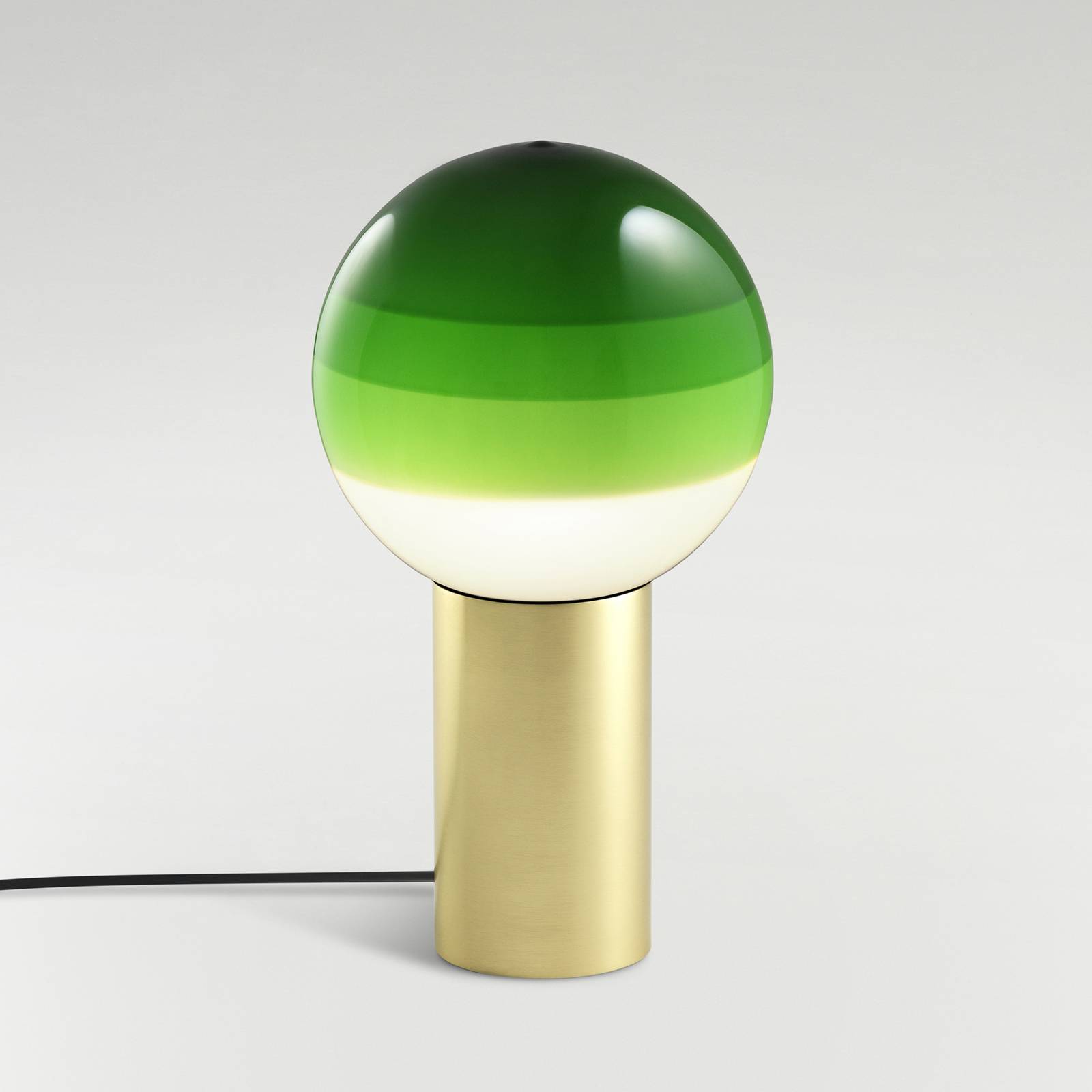 Lampa stołowa MARSET Dipping Light M, zielona/mosiężna