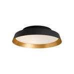 LED-taklampa Boop! Ø 54 cm svart/guld