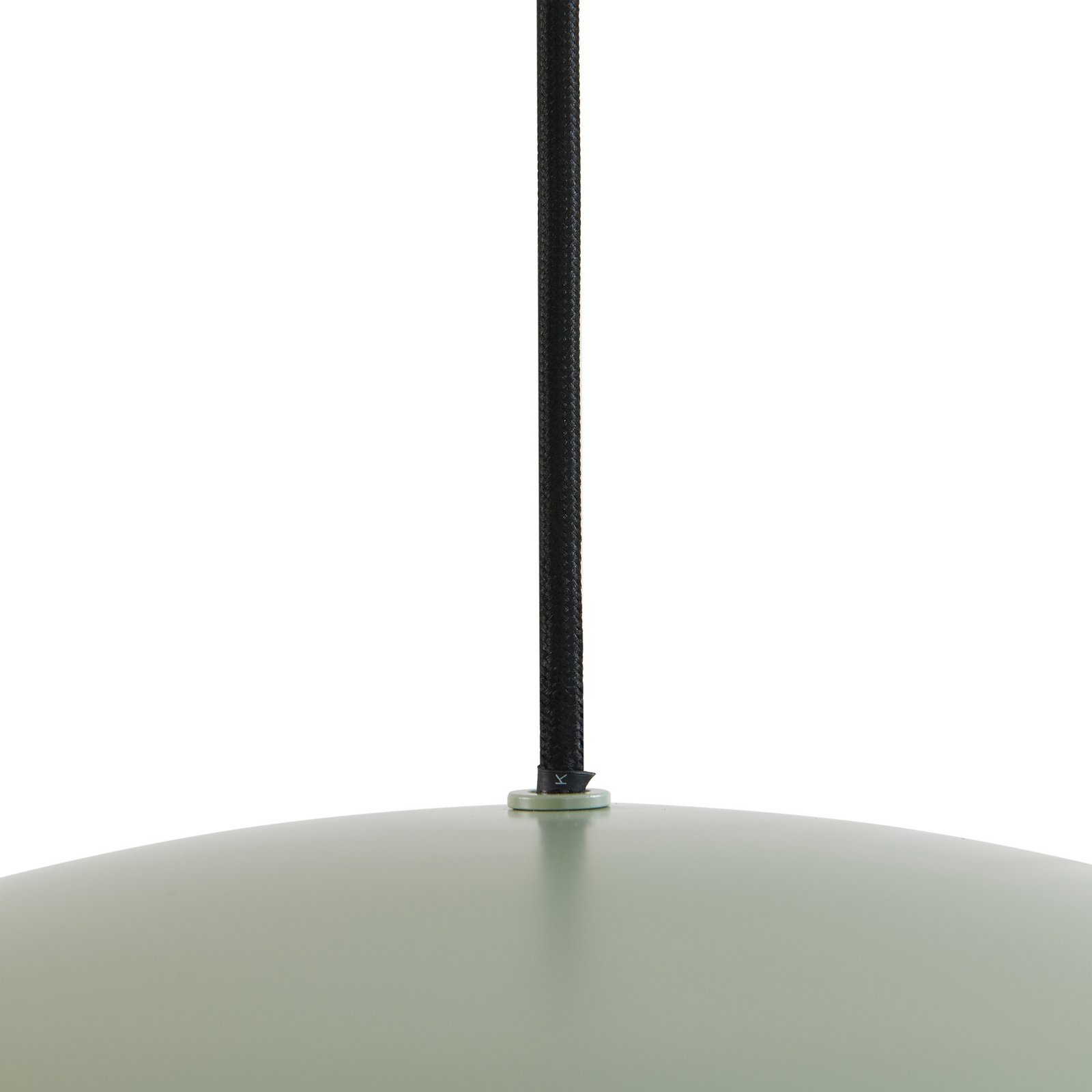 Lucande hanglamp Malisa, groen, 3-lamps, metaal, lengte 90cm