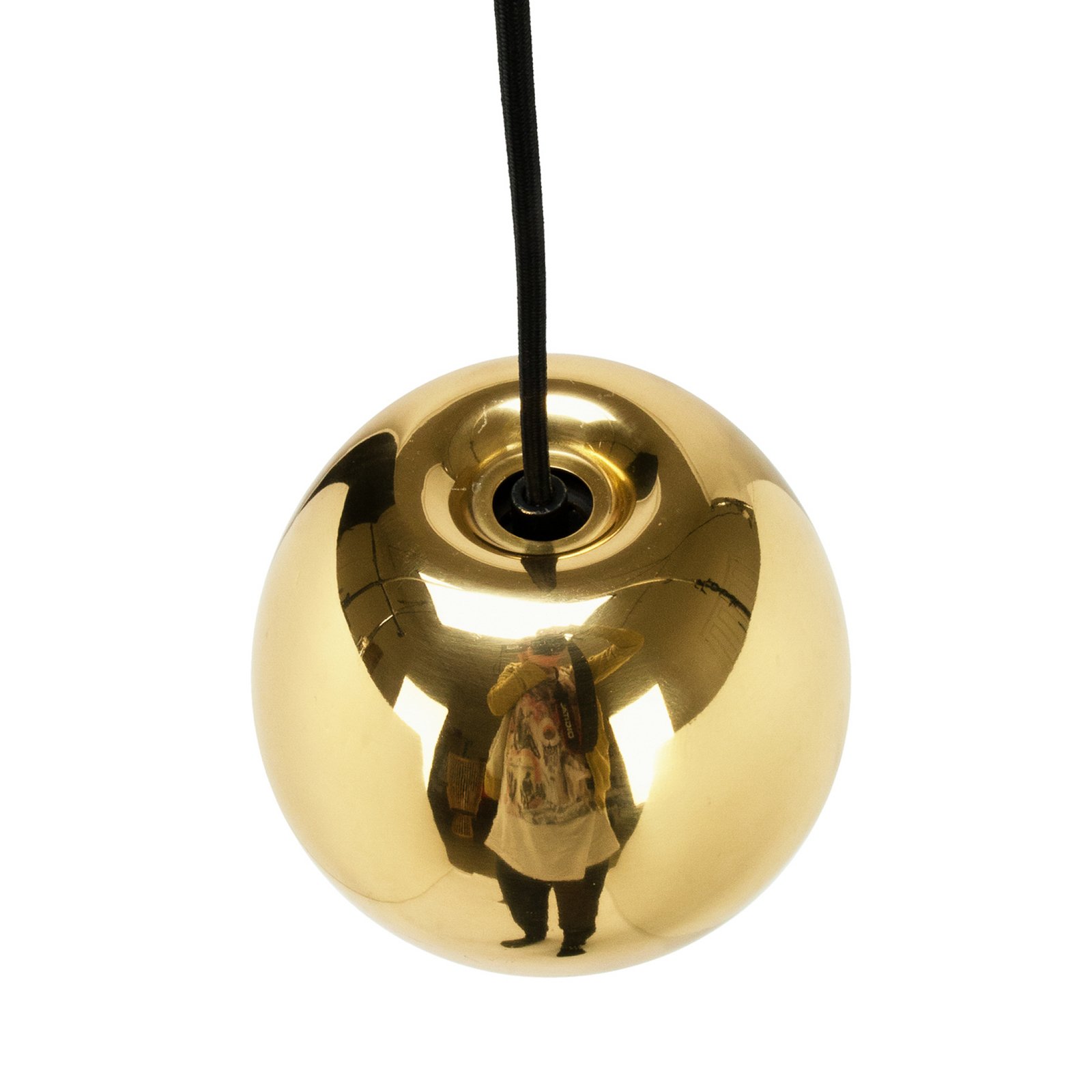 Tom Dixon LED hanging light Void, Ø 15 cm, brass