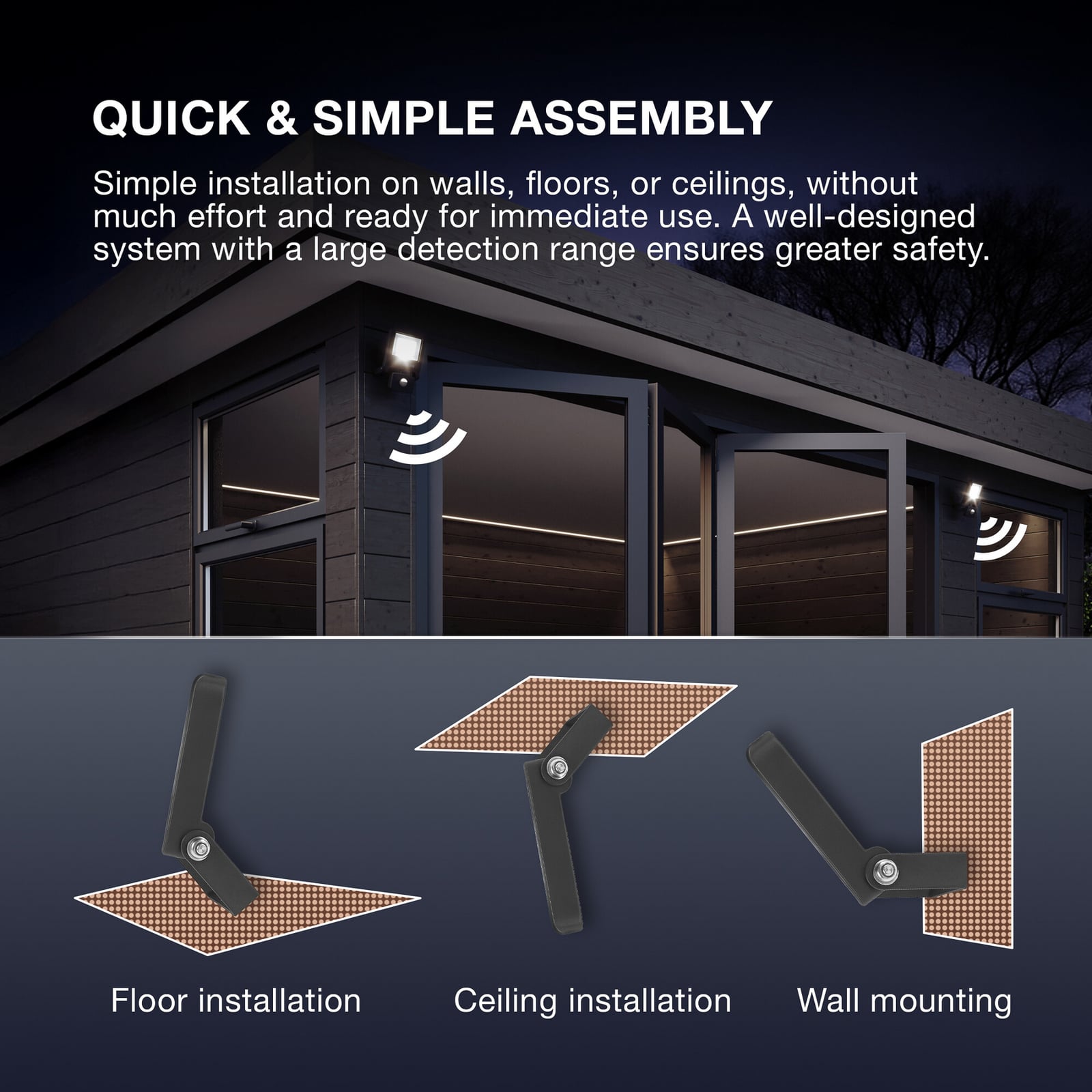 OSRAM buitenspot ENDURA FLOOD, wit, sensor 20 W 830 IP44