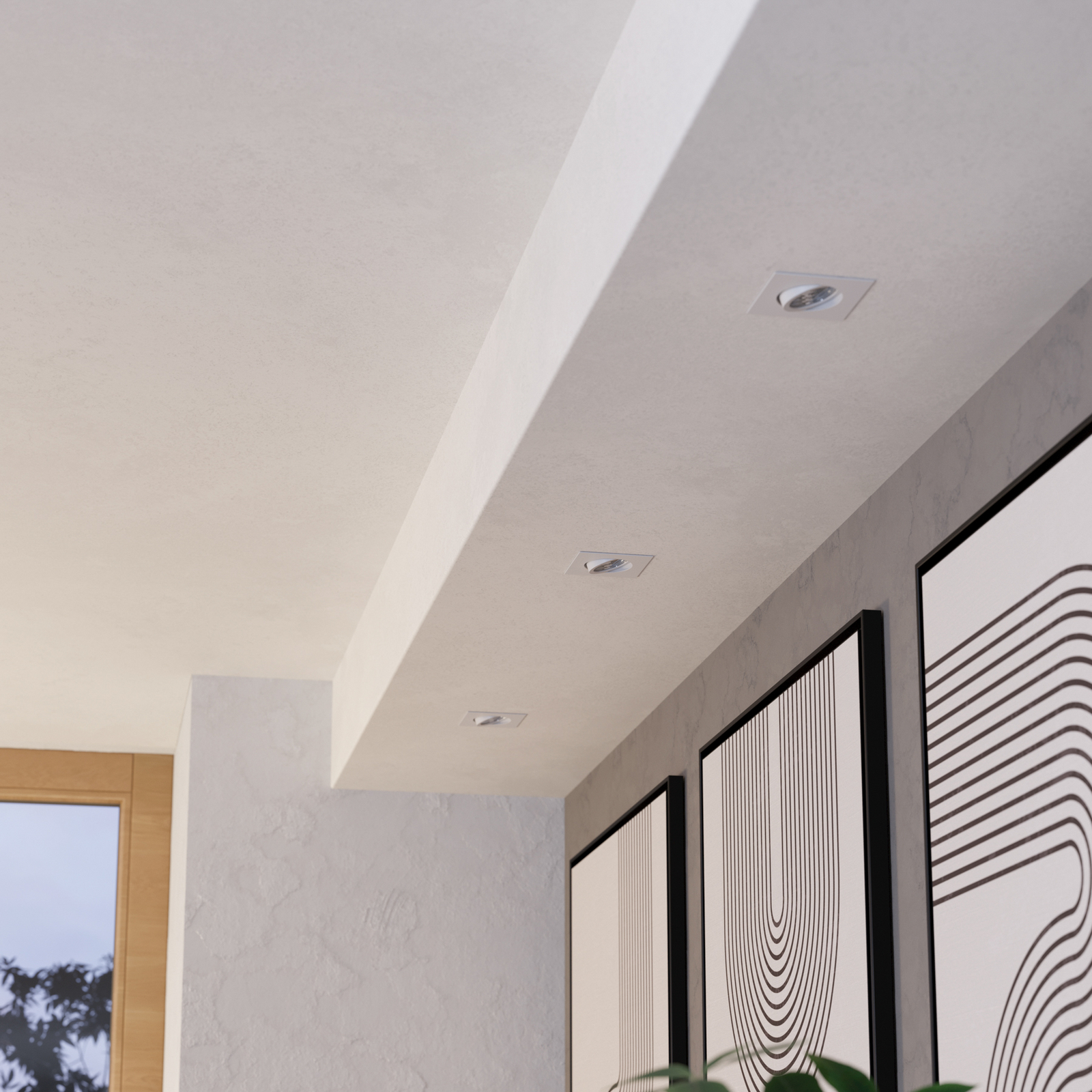 Spot încast. Saliceto unghiular rotativ 4.000K alb