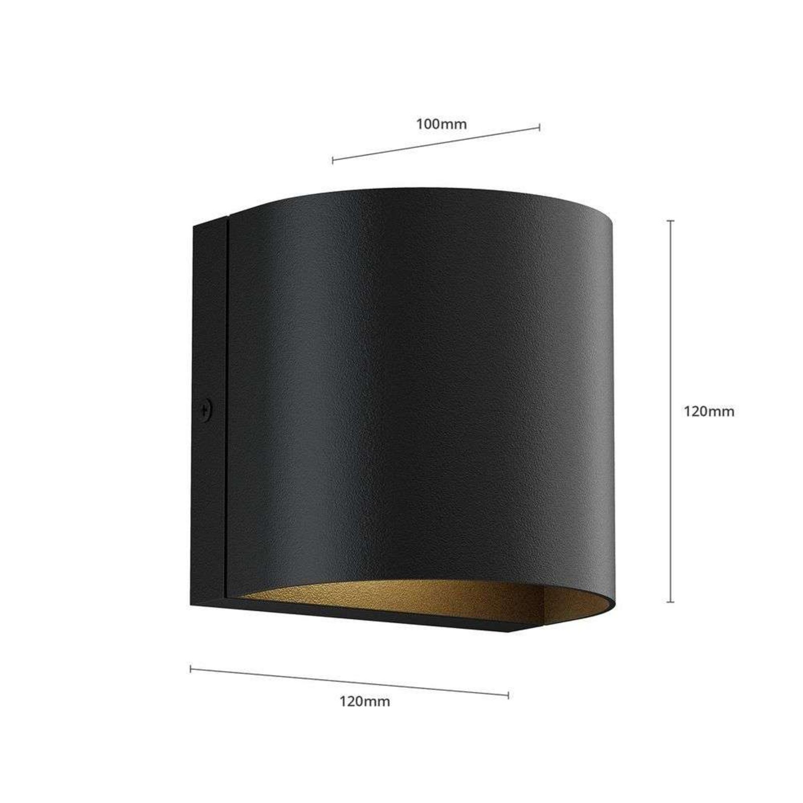 Gladis LED Aplica de Exterior Black - Lindby