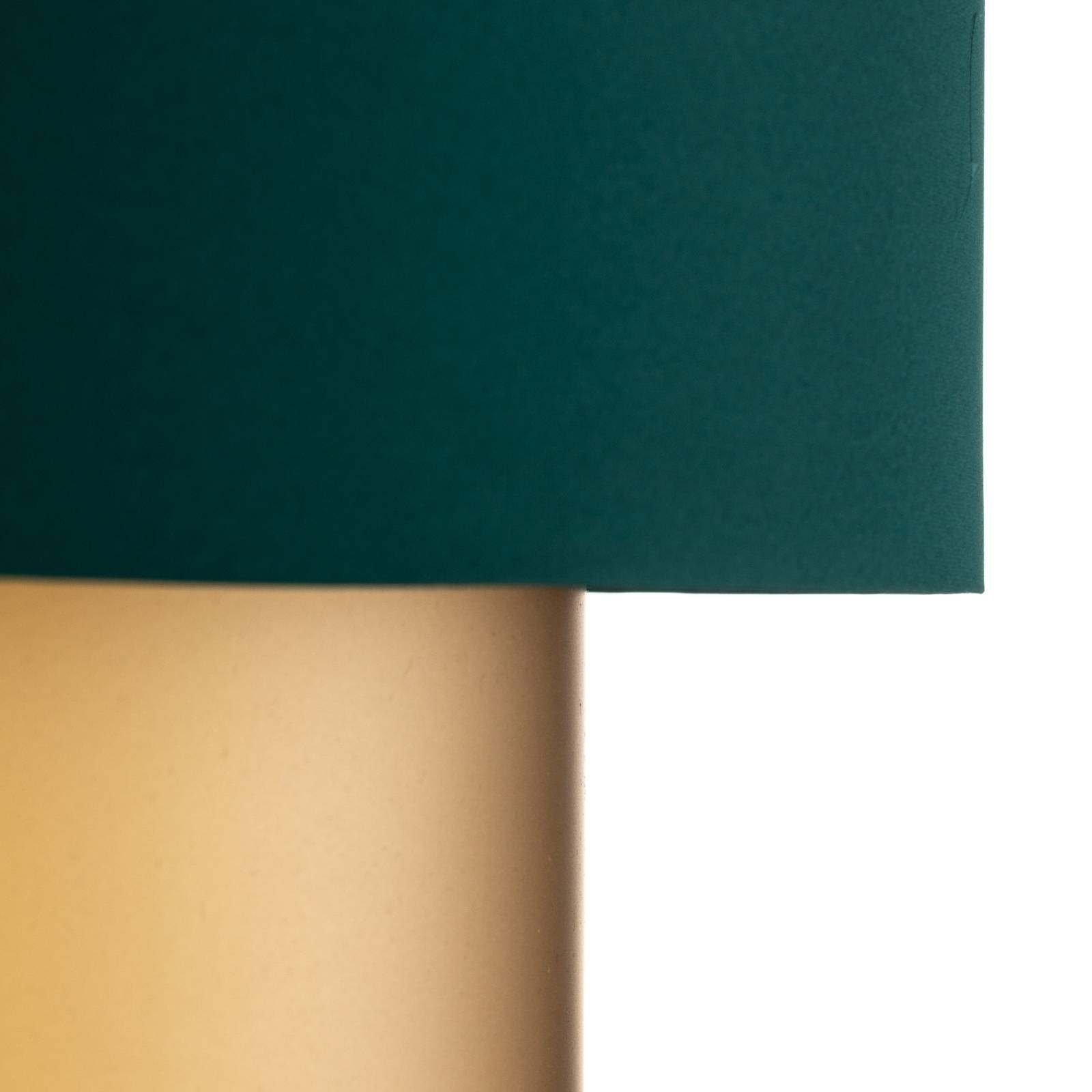 Lampa wisząca Dorina, zielona/złota Ø 60cm