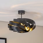 Plafonnier Vento, anthracite, Ø 50 cm