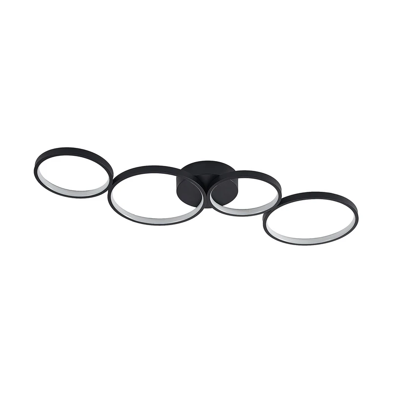 Lindby – Evengeline LED Deckenleuchte Black