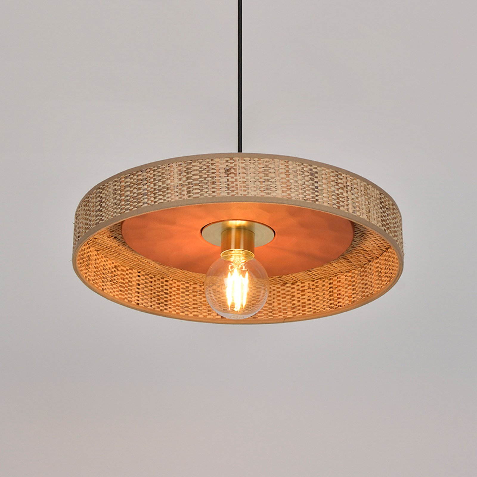 Portinatx Hängeleuchte Ø40cm terracotta - MARKET SET Portinatx Hängeleuchte Ø40cm terracotta - MARKET SET