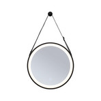 Miro LED Illuminated Miroir TW IP44 Mat Noir - Paulmann