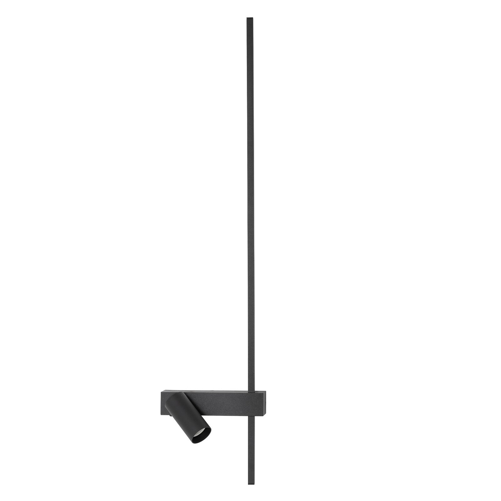 Wandlampe EASY RIGHT, schwarz Breite 80 cm Metall GU10 + LED