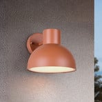 Elbe outdoor wall light, apricot, die-cast aluminium, E27