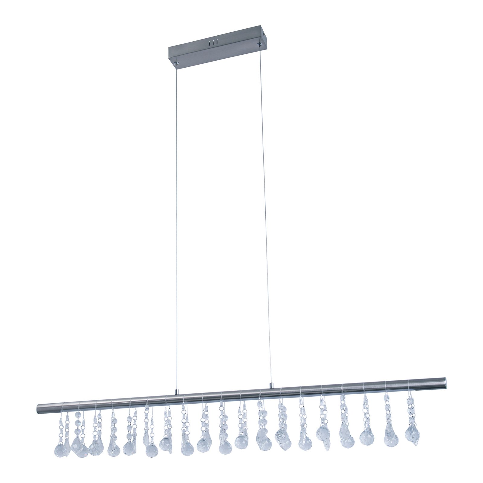 Suspension LED Nobilis, dimmable, nickel satiné