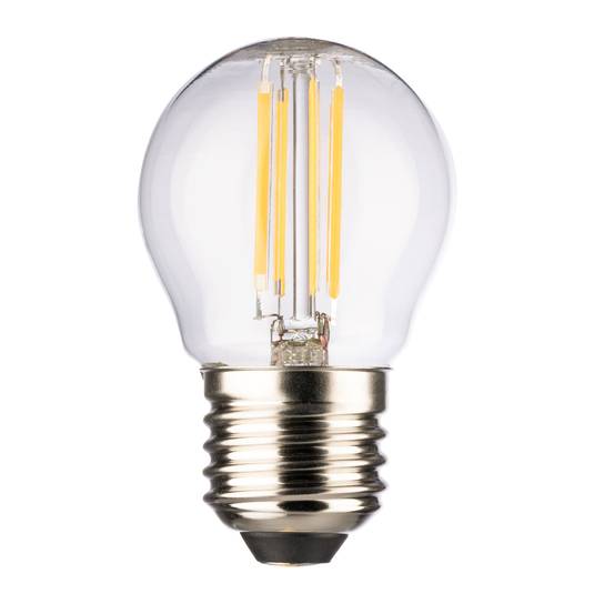 Golf ball LED bulb E27 4 W 2,700 K filament clear