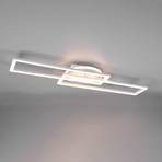 LED-taklampa Twister, vridbar, fjärrkontroll, vit