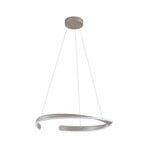 Eloura LED-riippuvalaisin, metalli, CCT, Ø 58 cm, hopea - Lucande