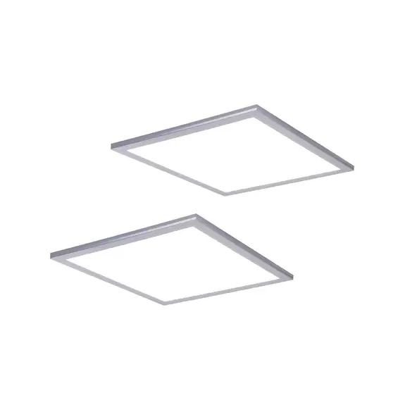 Lampenwelt Lindby LED-Panel Livel, 2er-Set, CCT, 40 cm x 40 cm