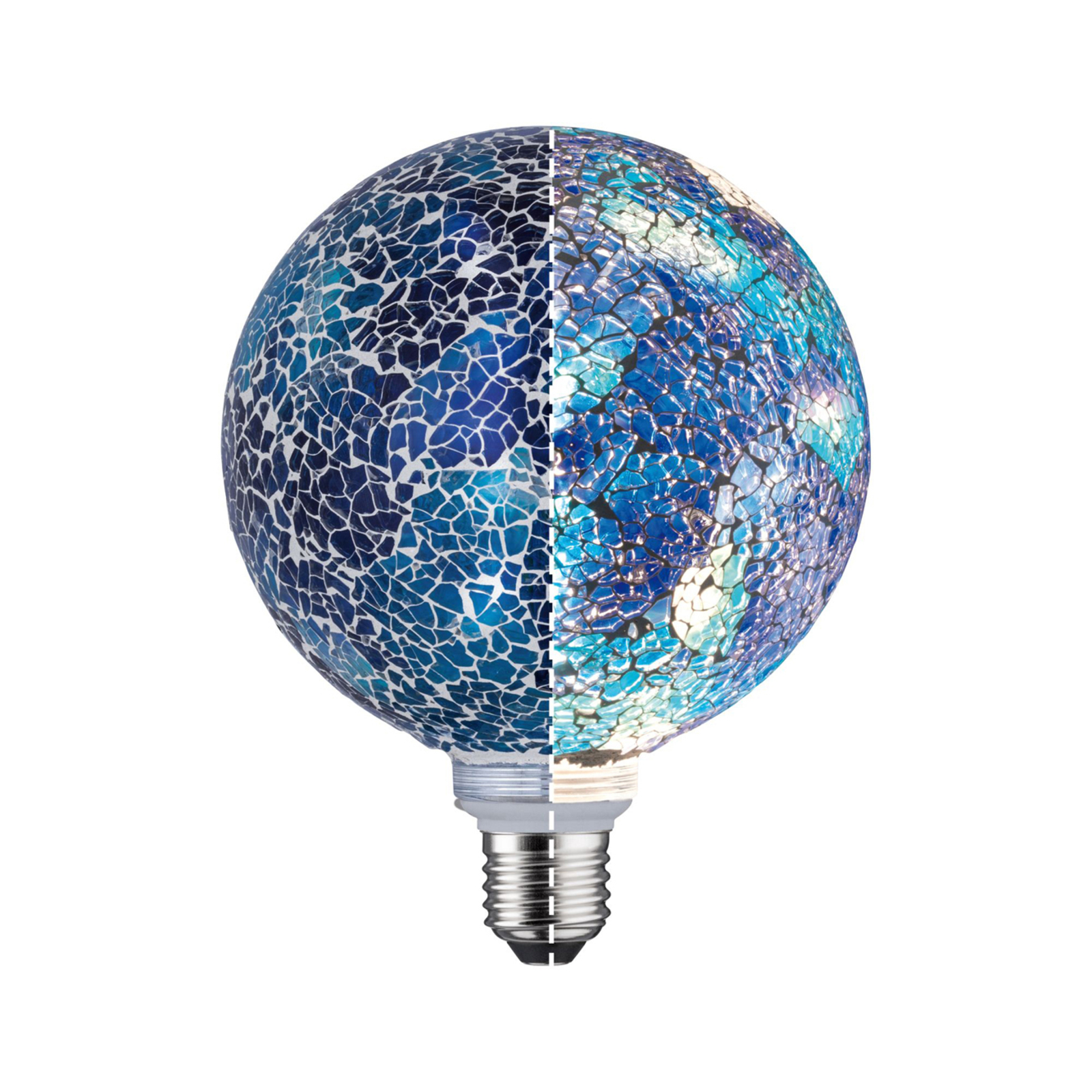 Paulmann E27 LED gömb 5W Miracle Mosaic kék