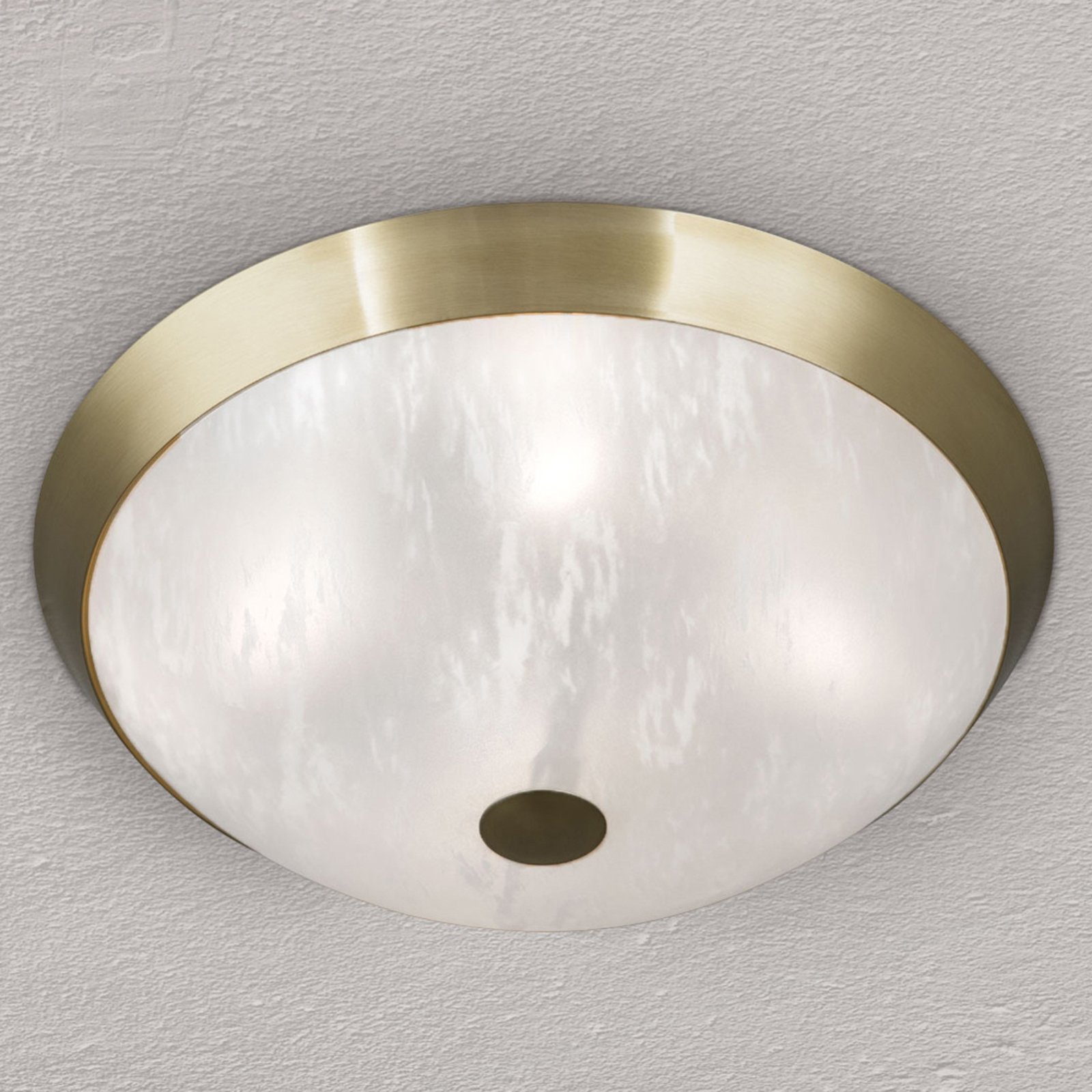 Класическа лампа за таван Jaya със стъклен абажур, 42 cm
