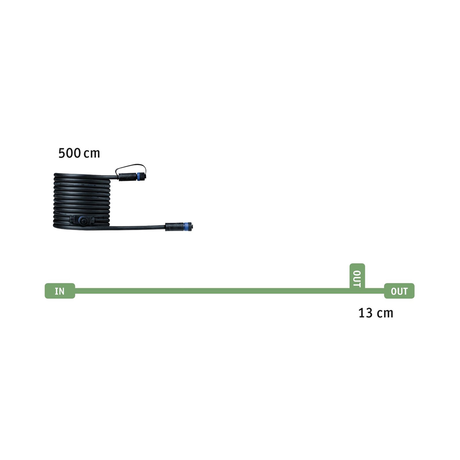Paulmann Plug & Shine 93927 Kabel 5m, 1 in/2 aus