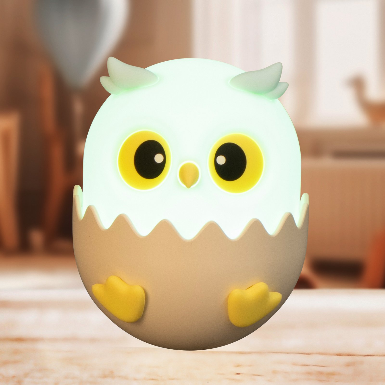 Lanterna LED Ella, albastră, înălțime 12 cm, silicon