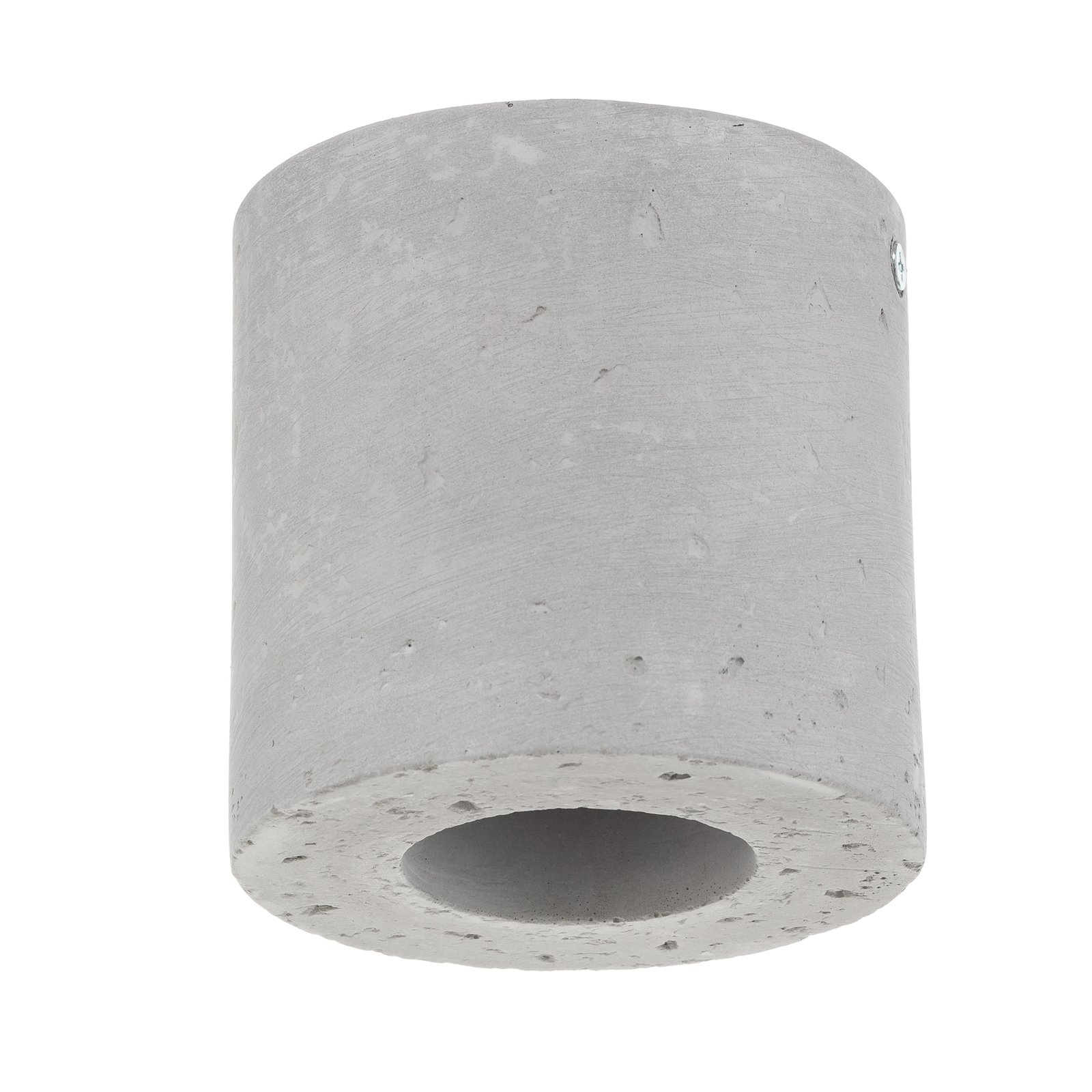 Lampa sufitowa Ara jako betonowy cylinder Ø 10 cm
