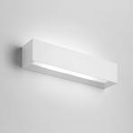 Hermione wall light, 35 cm wide, white, plaster, G9