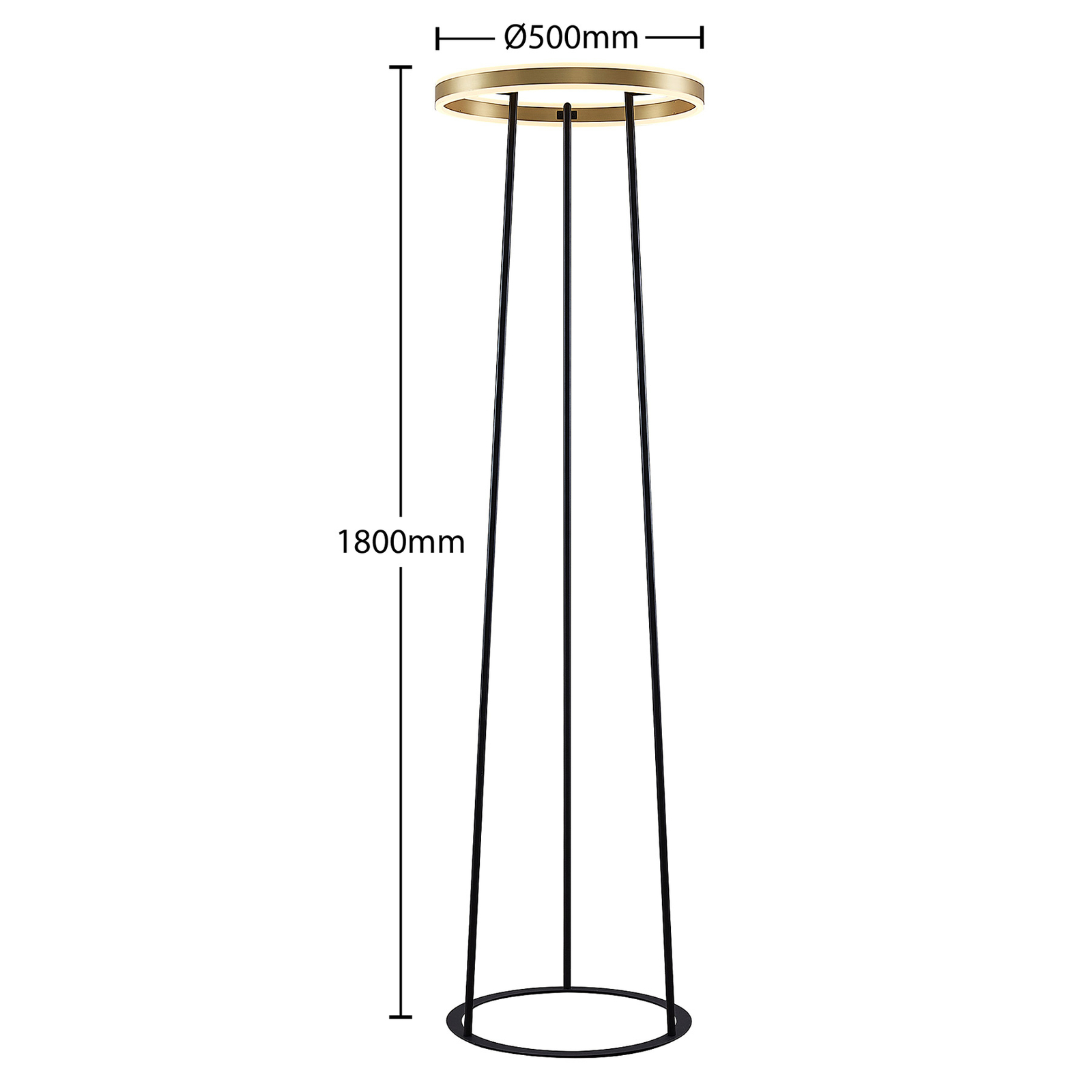 Seppe LED Floor Lamp Brass - Lucande
