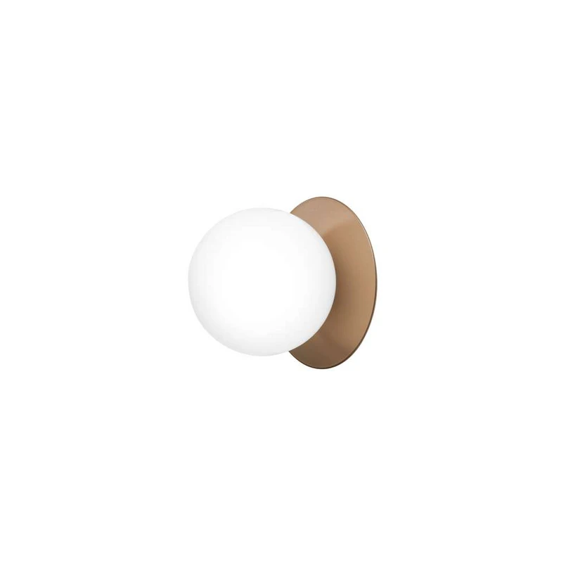 Nuura Aps – Liila 1 Wandlampe, IP44, Ø 16,5 cm, bronze/opal Nuura