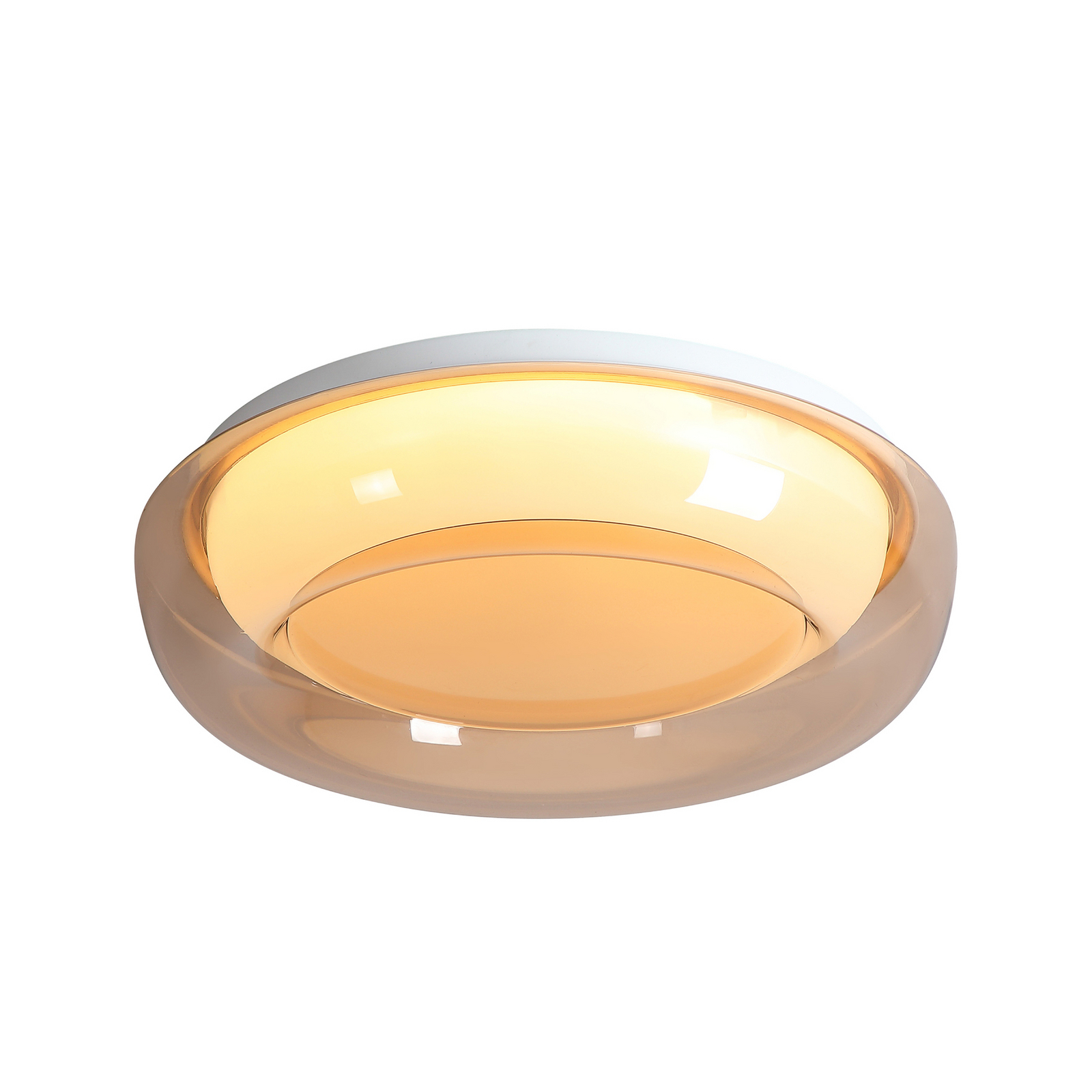 Plafón LED Jude Flush, ámbar, Ø 30 cm, CCT