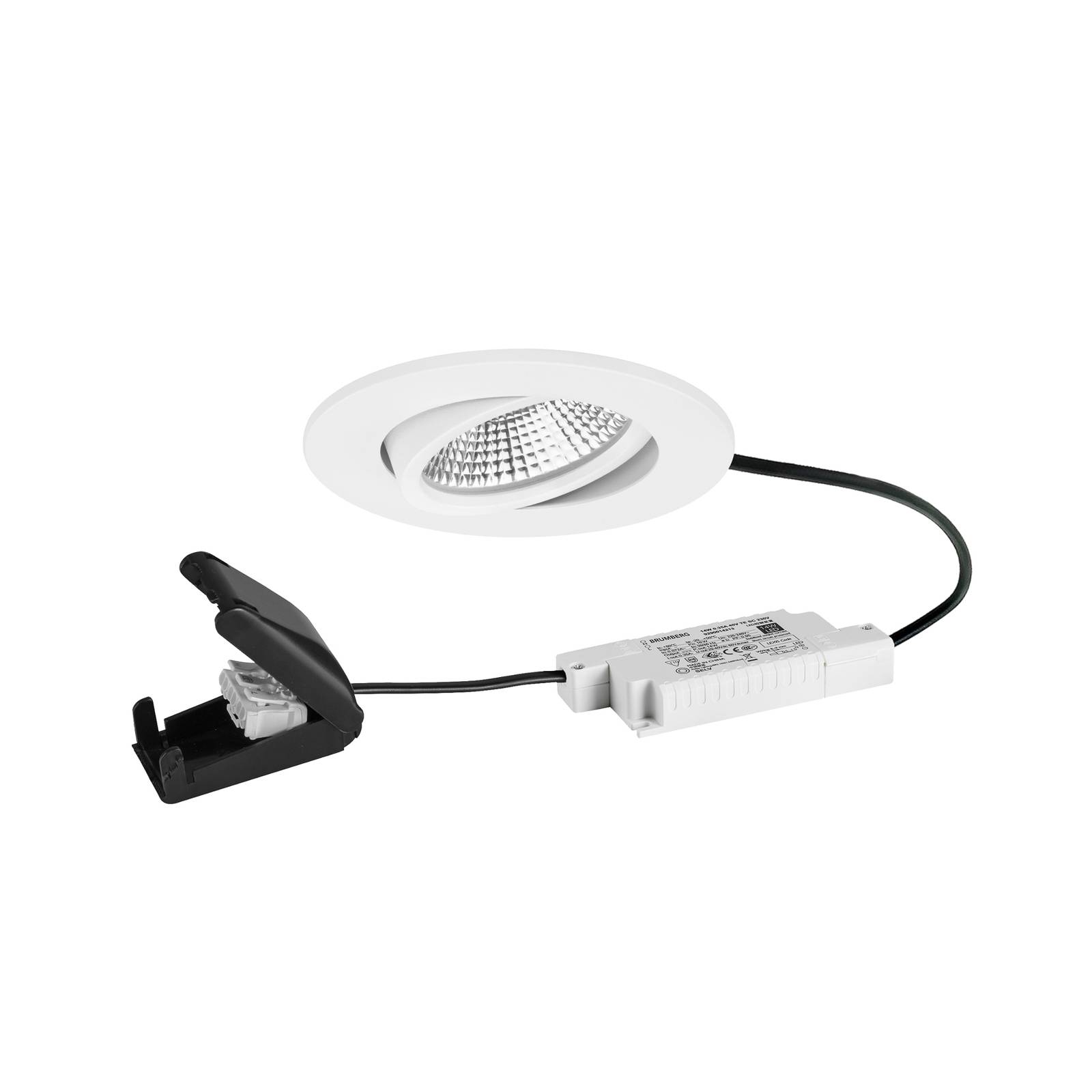 BRUMBERG BB23 LED-Spot IP65 RC-dim Anschlussbox strukturweiß