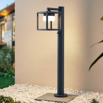 Lucande Timio lampione, 80 cm, con sensore