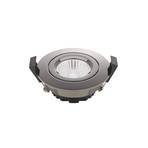 Diled LED recessed ceiling spotlight, Ø 8.5cm, 6 W, dimmable, chrome