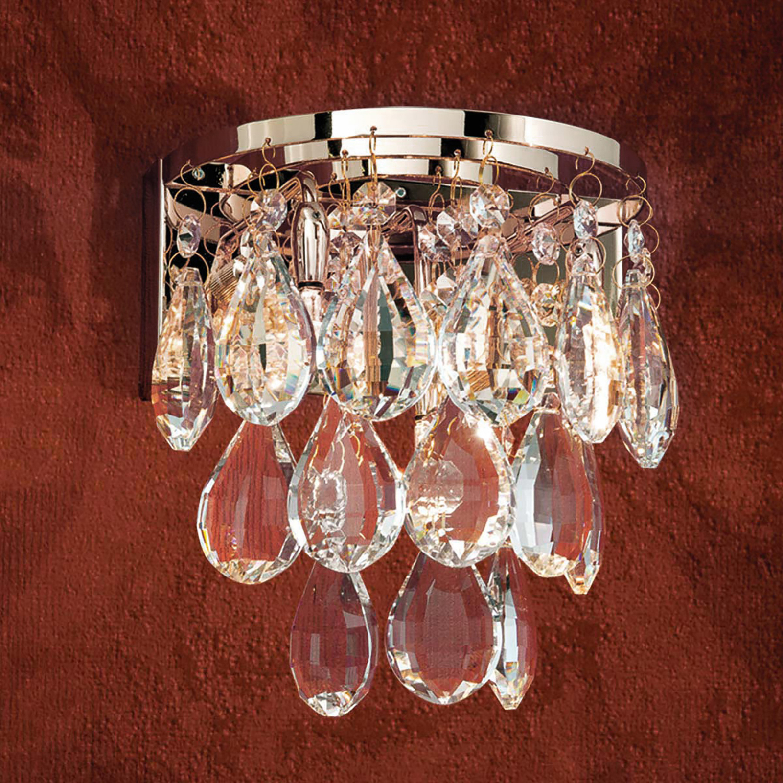 Celeste wall light with K9 crystals
