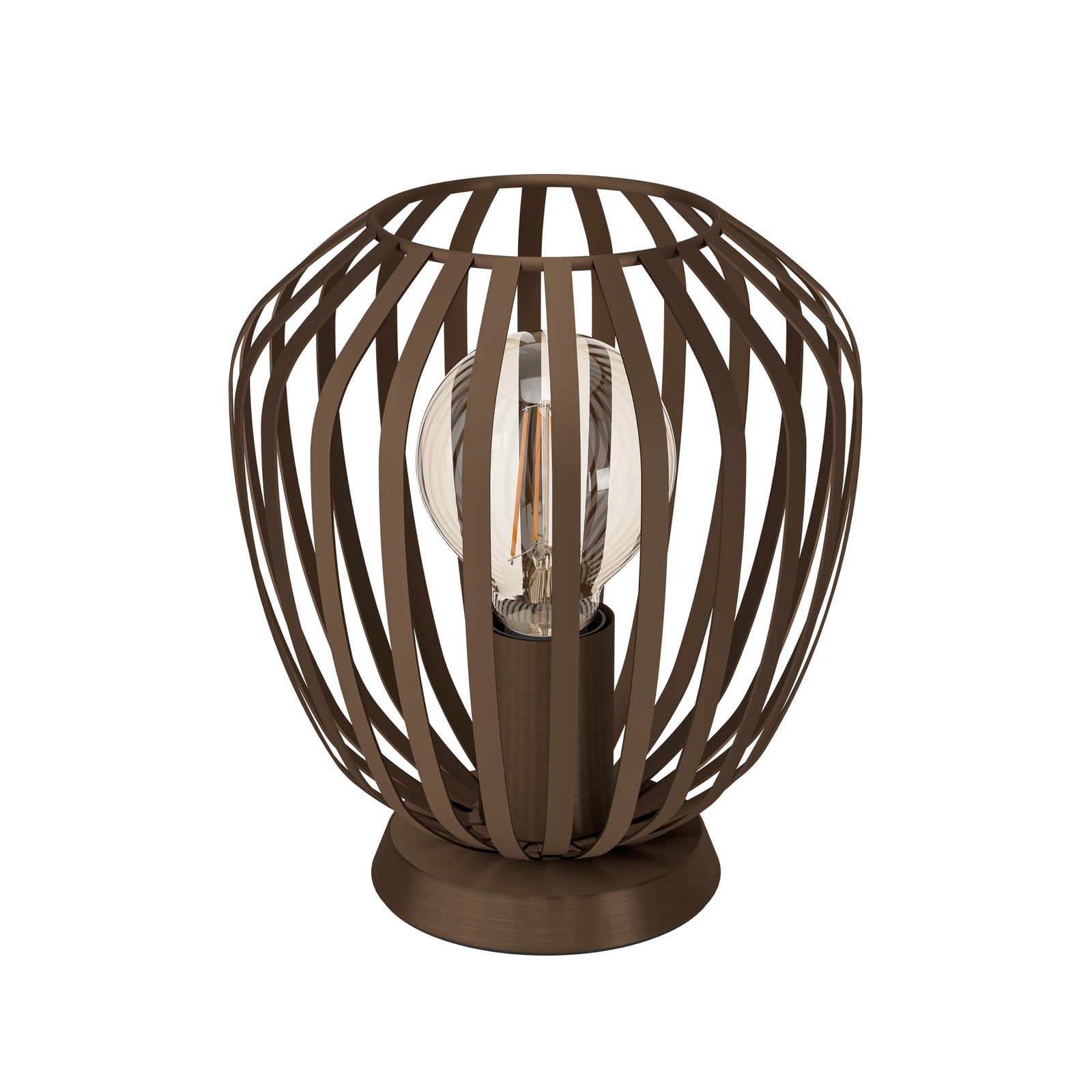 Bordlampe Espinal, børstet bronse, høyde 23 cm, metall E27