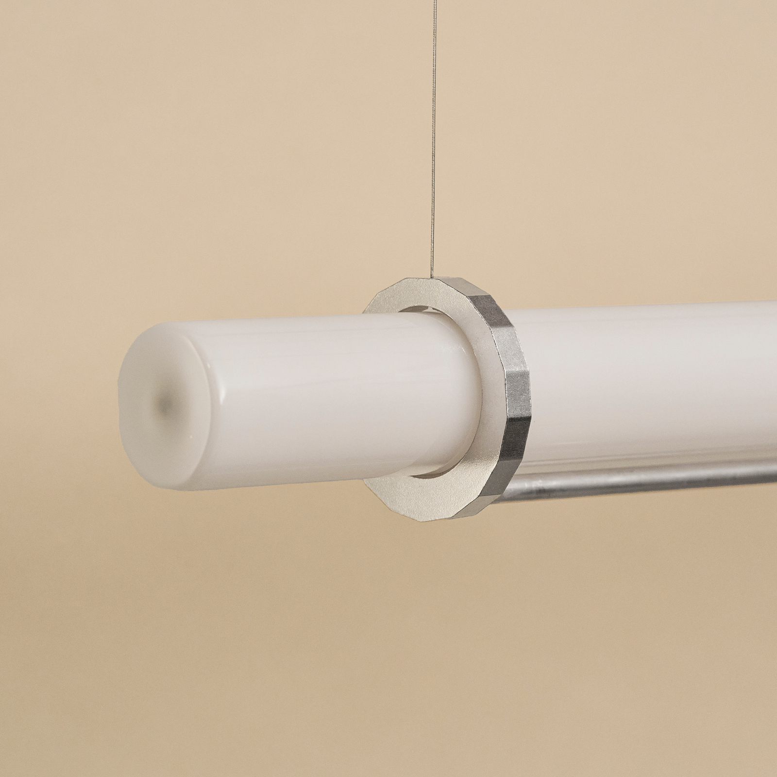 Lampada LED a sospensione In Fine, argento, lunghezza 160 cm - DCW