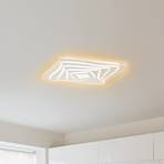 Hero LED ceiling light, white, 50 x 50 cm, acrylic, CCT, RGB