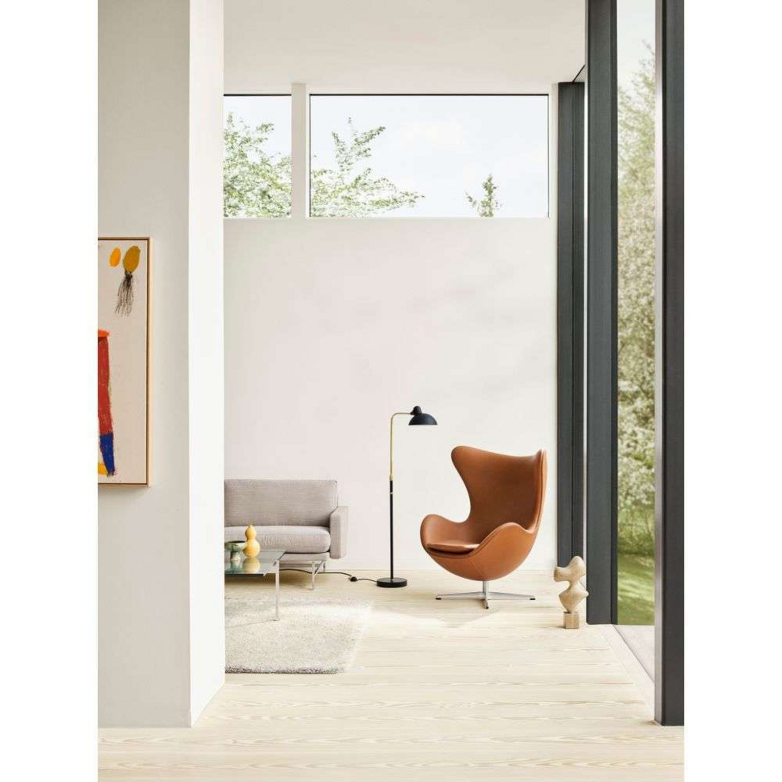 KAISER idell™ 6580-F Floor Lamp Matt Black/Brass - Fritz Hansen