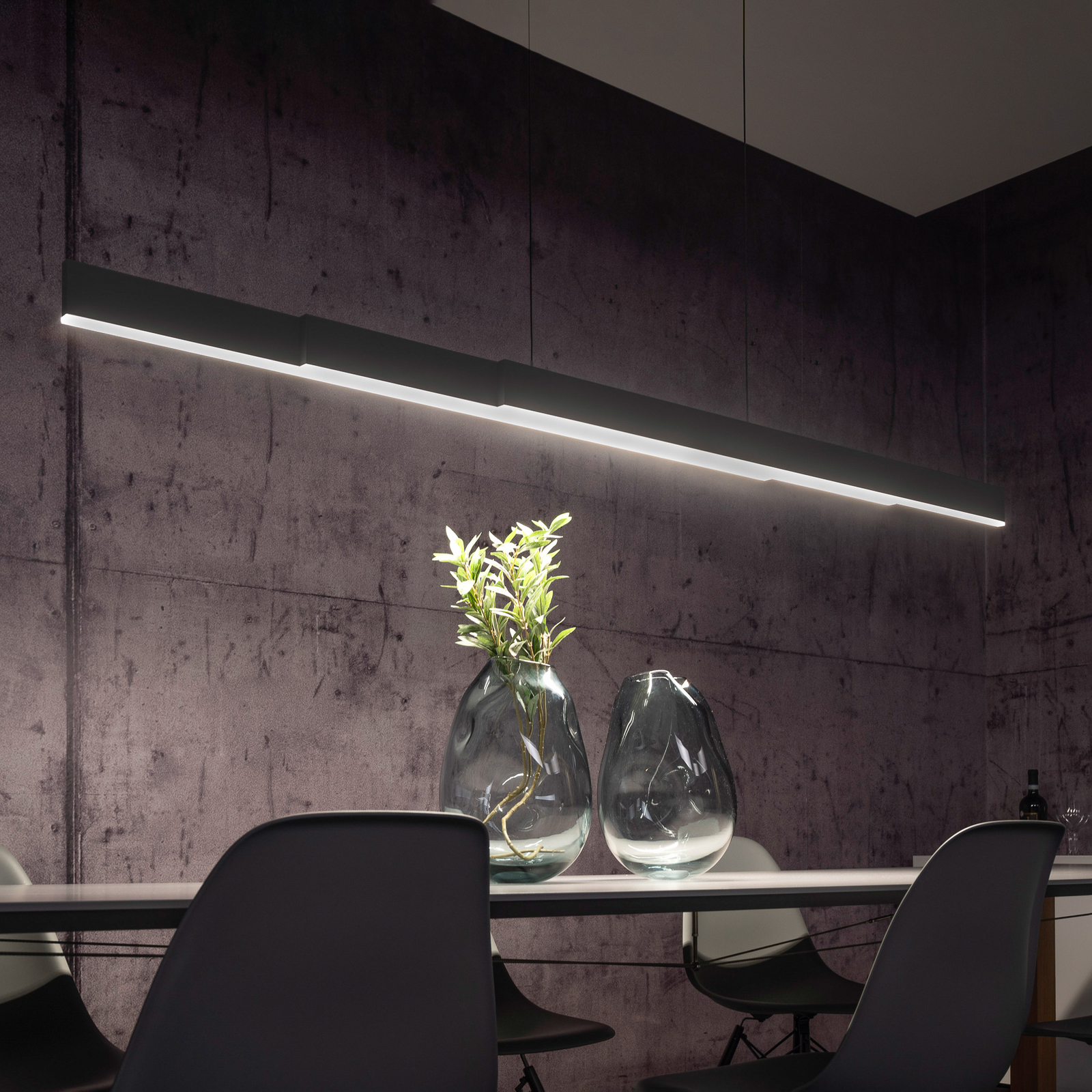 PURE Suspension LED Moto-Rise, gris, aluminium, CCT