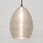 Steel hanging lamp Colibri in nickel finish