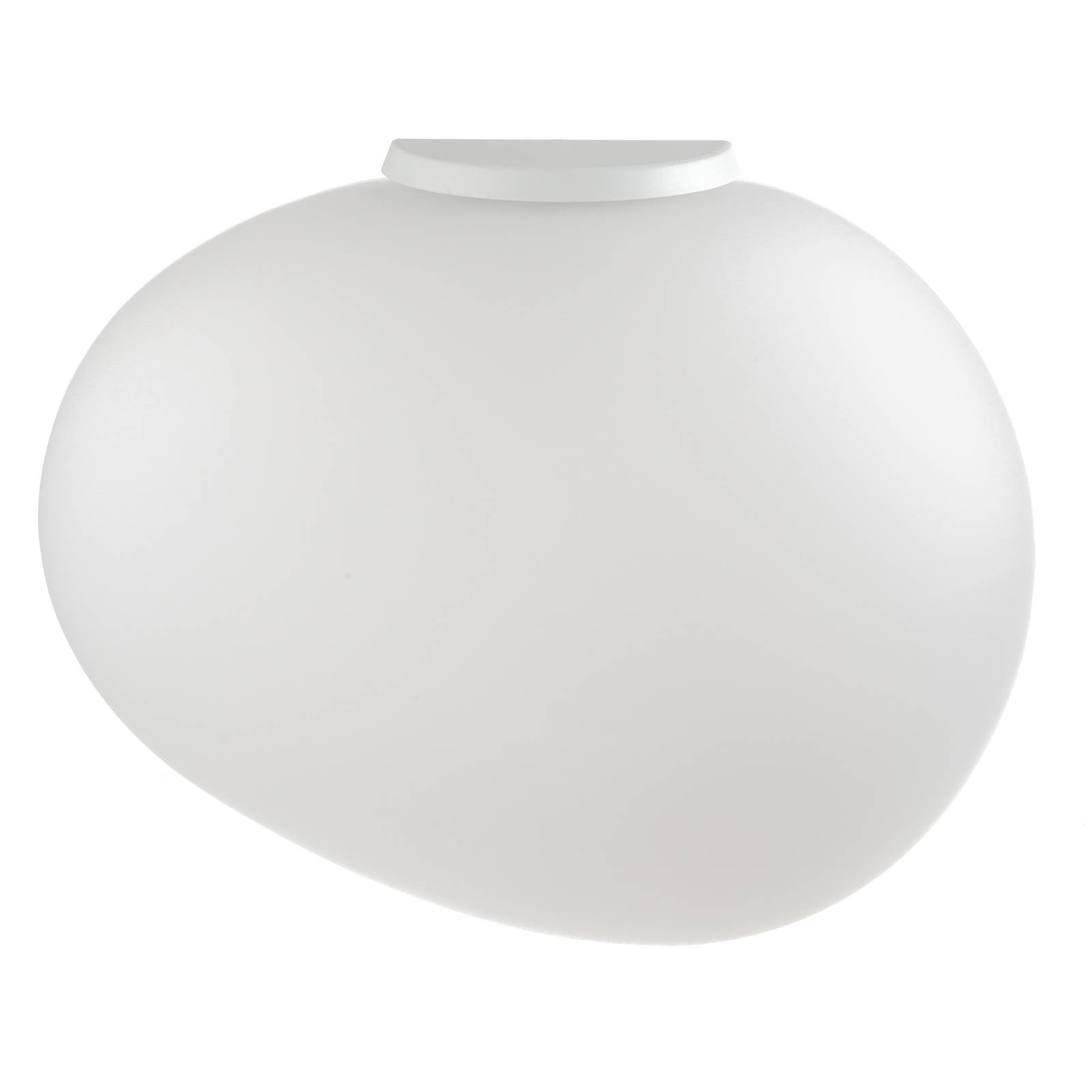 Foscarini Gregg media semi 1 Wandlampe, weiß