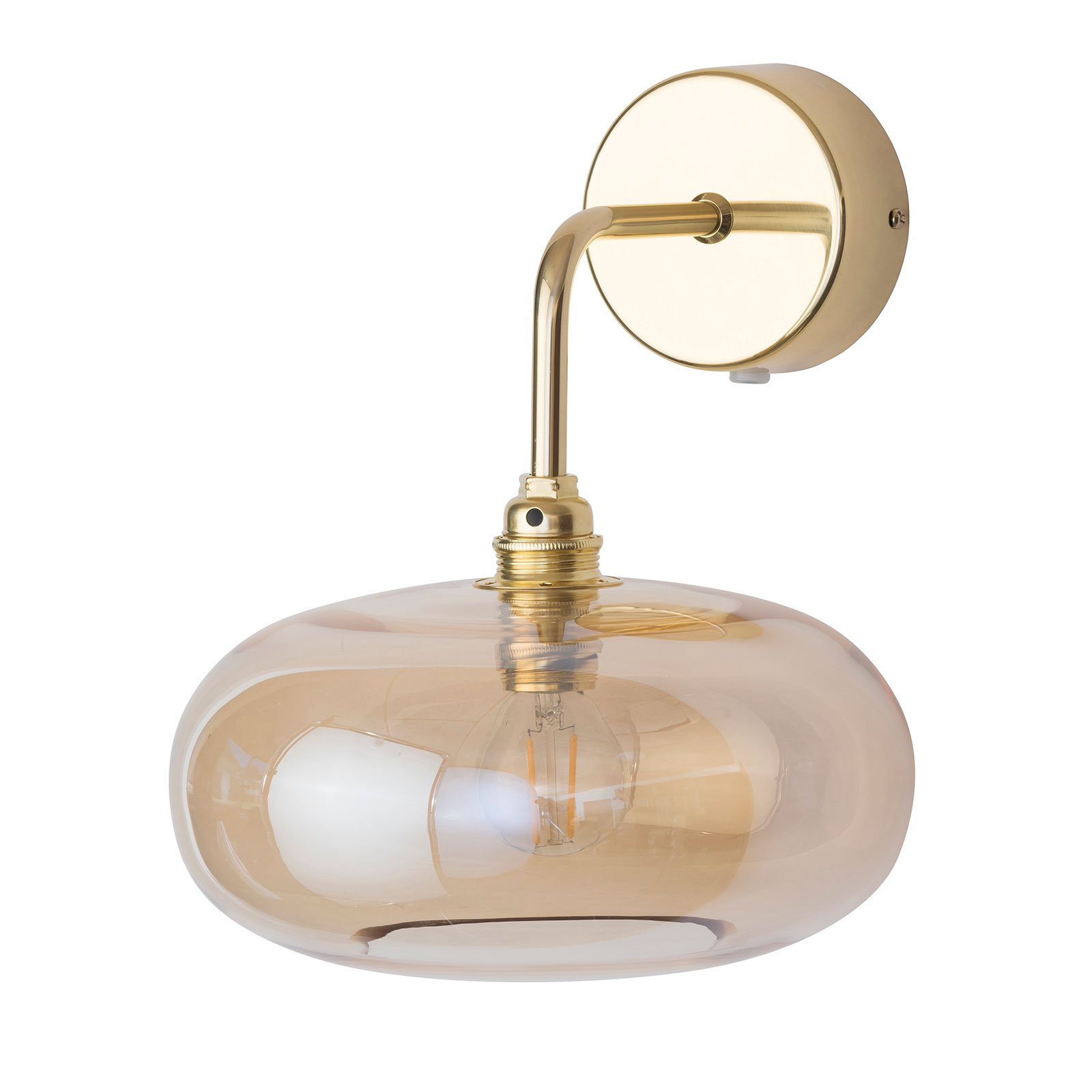 EBB & FLOW Стенна лампа с хоризонтално рамо златна/златна Ø 21 cm