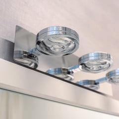 Aplique de pared LED Megatron Tre Punto, cromo