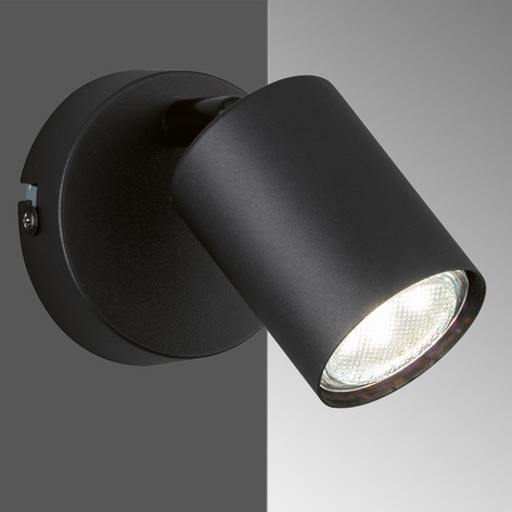 Vano LED-veggspot, svart, 1 lyskilde