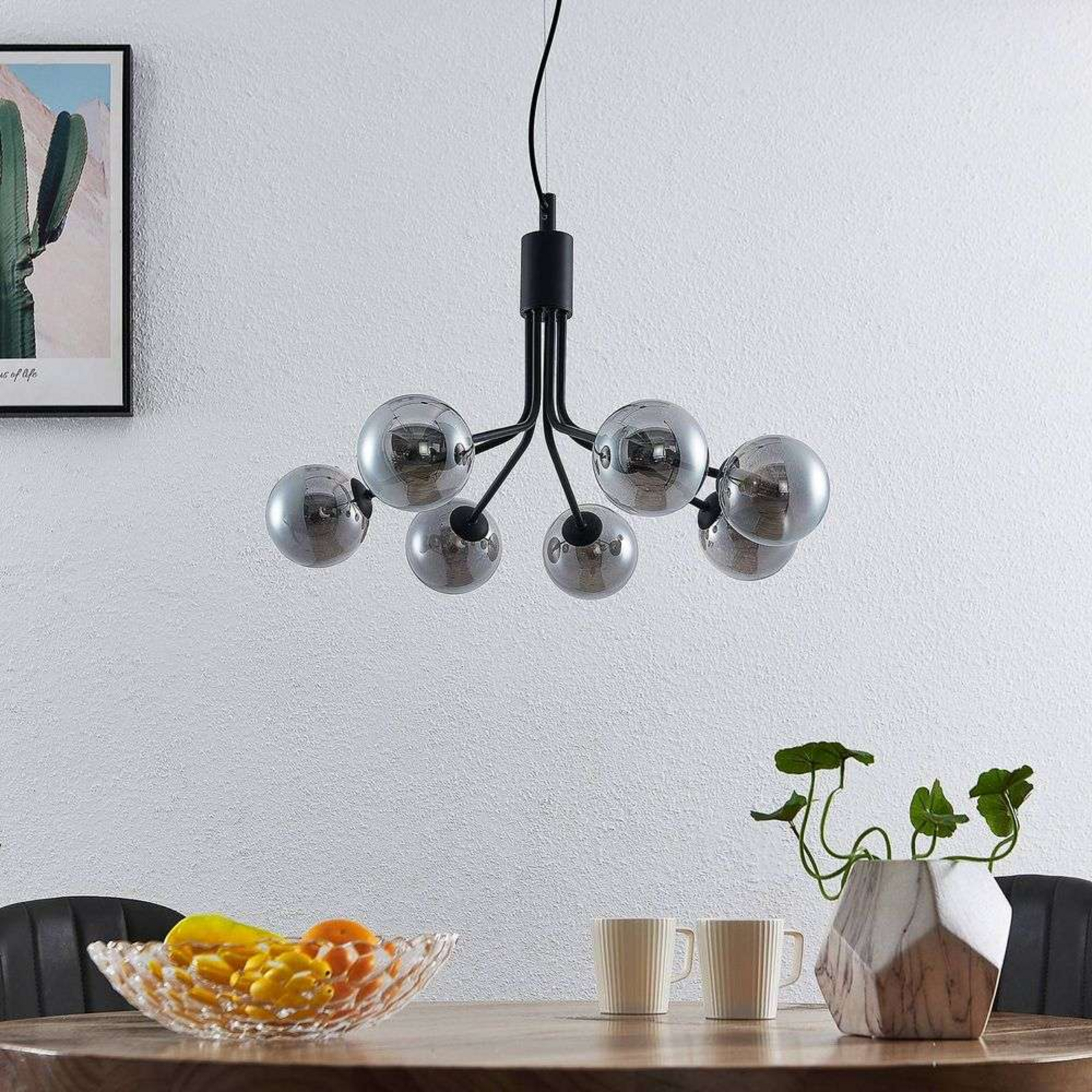 Wynina Pendant Black/Smoke - Lucande