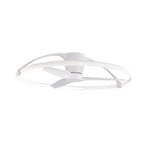 Ventilateur de plafond LED intelligent Nepal, blanc, courant continu,