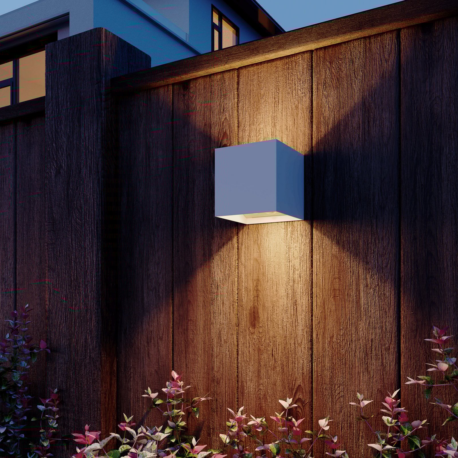 Calex LED-Akku-Sensor-Außenwandlampe Volterra, weiß, IP44
