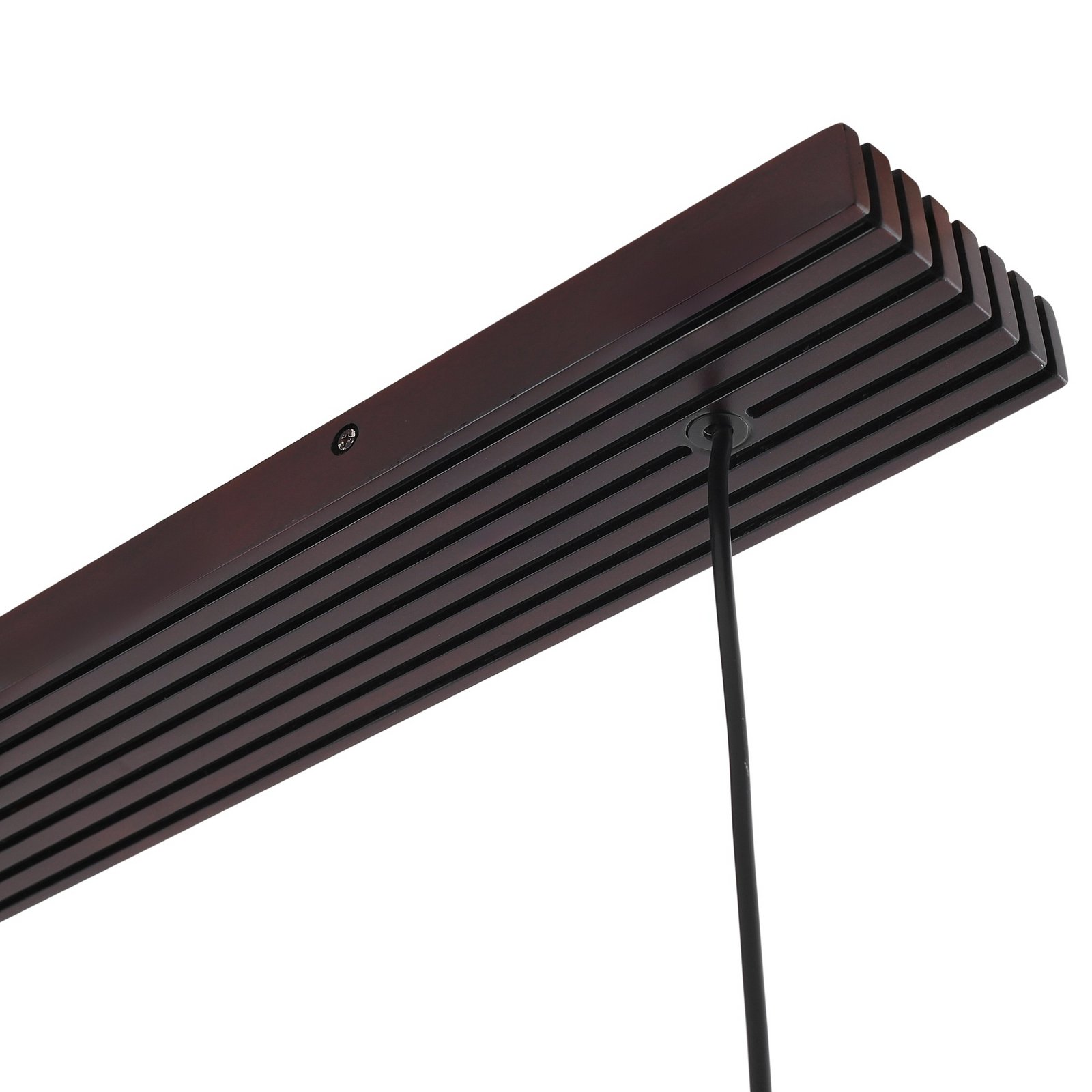 Veloura hanglamp, 3-lamps, 84 cm, glas, hout - Lucande Veloura hanglamp, 3-lamps, 84 cm, glas, hout - Lucande