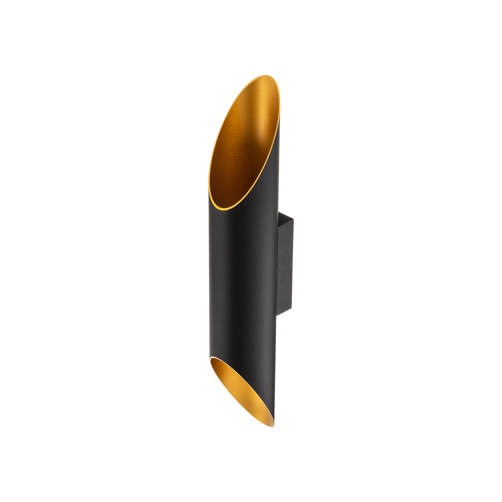 Aplique de pared Studio Line de Bega cortado 28W negro/latón